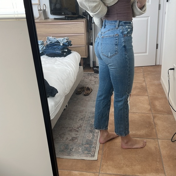 Abercrombie & Fitch The Ankle Straight Ultra High Rise - Picture 2 of 4